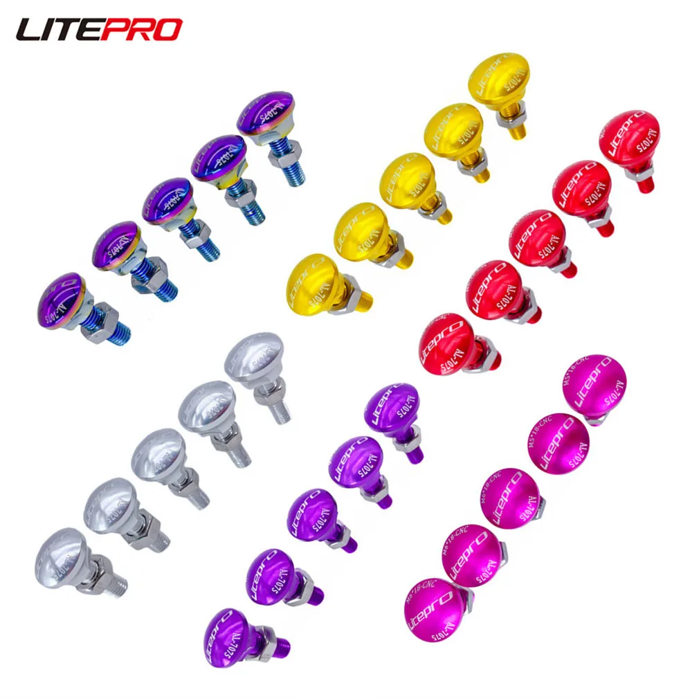 

Болты фиксаторные Litepro для передних колес велосипеда, 5 шт.