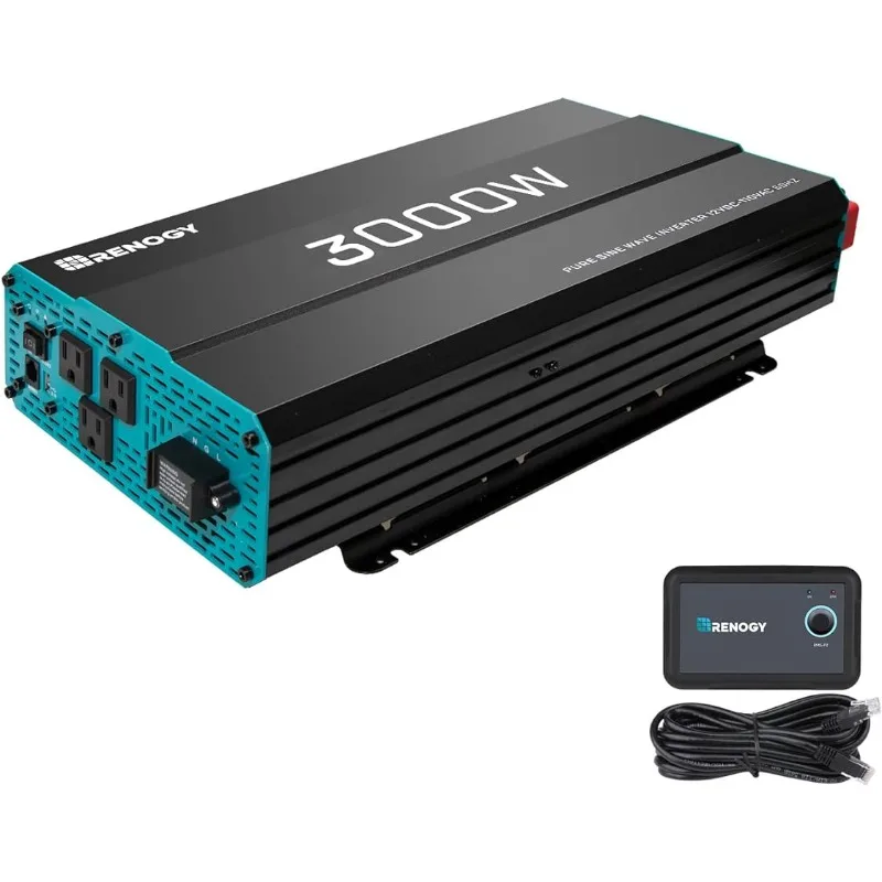 

Renogy 3000W Pure Sine Wave Inverter 12V DC to 120V AC Converter for Home, RV, Truck, Off-Grid Solar Power Inverter