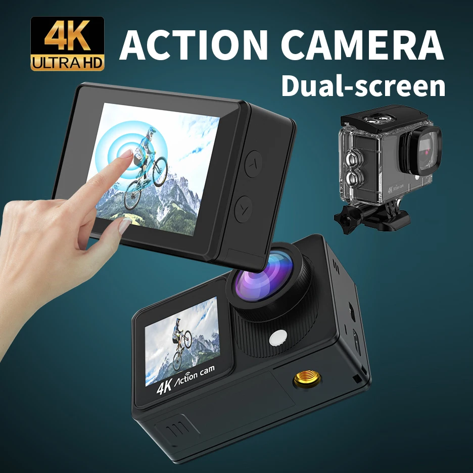 

Экшн-камера Go Pro, Wi-Fi, 4K, HD, 1080P, IP68, широкоугольная, сенсорный экран 170 дюйма