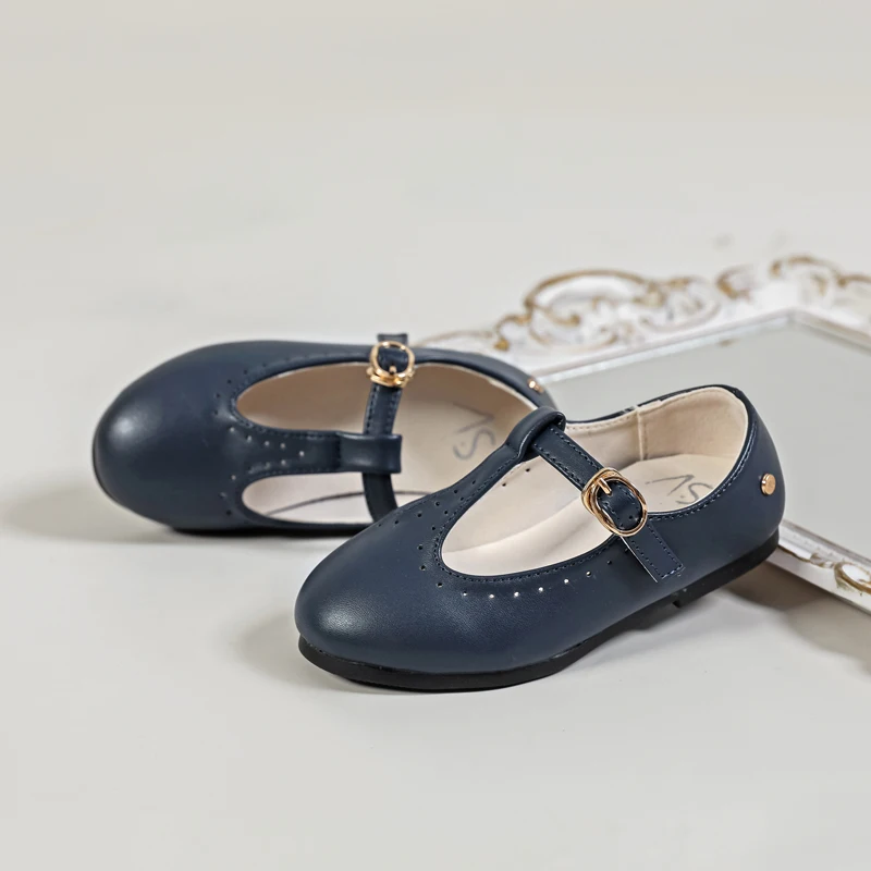AS Kids Princess Shoes Children T Bar Shoes Baby Girls Fashion Brand Shos Toddler Ballet Flats Infant Dress Shoe Mary Jane New 4
