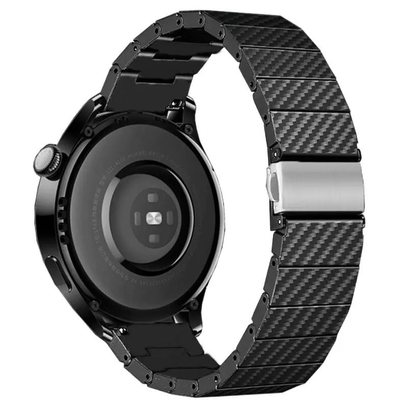 Opaska Z Włókna Węglowego Do Samsung Galaxy 4 Pasek 40Mm 44Mm Zegarek 5 3 Aktywny 2 Zegarek Huawei Gt/2/3 Bransoletka Amazfit Gts 2 3