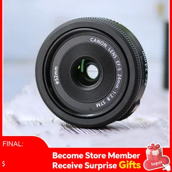 캐논 EF-S 대형 조리개 광각 고정 초점 자동 초점 랜드스케이프 APS-C 포맷 디지털 SLR 카메라 렌즈, 250D SL3 용, 24mm F2.8