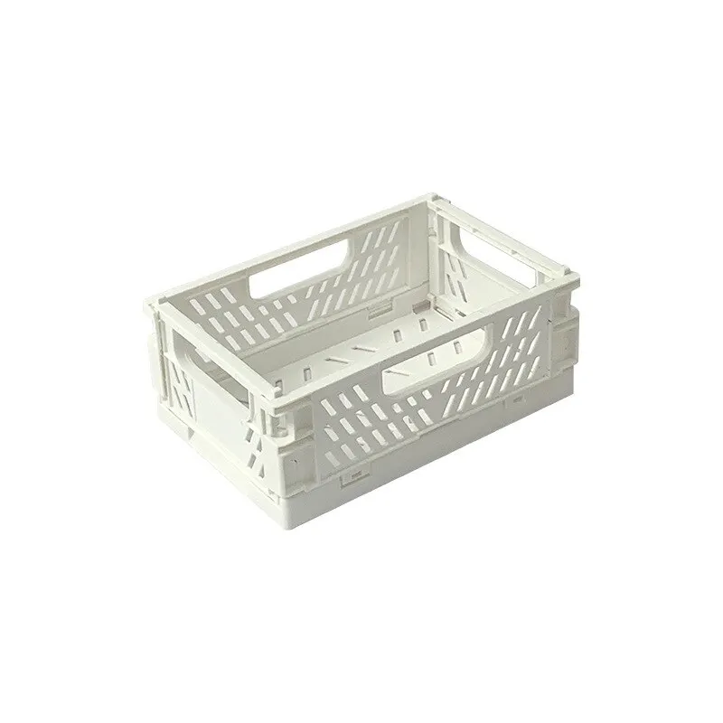 Desktop Storage Box Table Top Folding Plastic