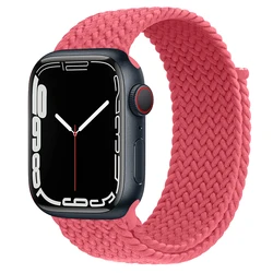 Braided Solo Loop Band for Apple Watch - Vibrant and Durable Bracelet Strap (Pink Punch)