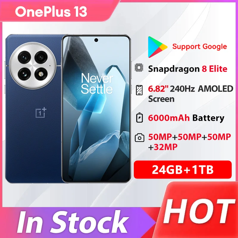 New Oneplus 13 Mobile Phone 24GB RAM 1TB ROM Snapdragon 8 Elite
