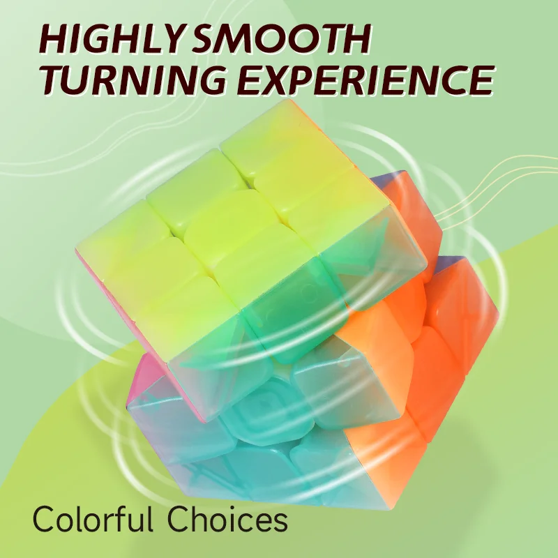 Jelly Color Cube Puzzle Toy Set - 5-in-1 Professional Magic Toy