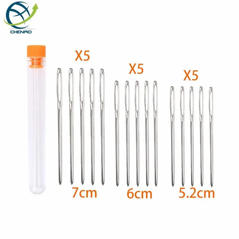 6/15pcs Sewing Accessories Large Eye Blunt Sewing Needles Cross Stitch