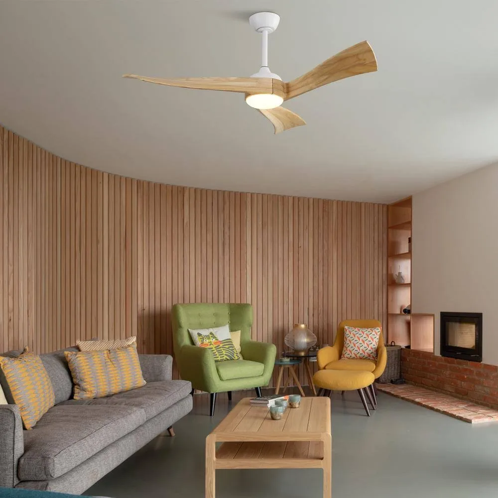 Outdoor 52 Inch Ceiling Fan with Remote Control Low Noise Pure Copper DC Motor Ventilador De Techo