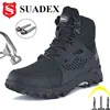SUADEX S1 Safety Boots Men Work Shoes Anti-Smashing Steel Toe Work Safety Shoes Male Female Boots Anti-slippery EUR Size 37-48 1