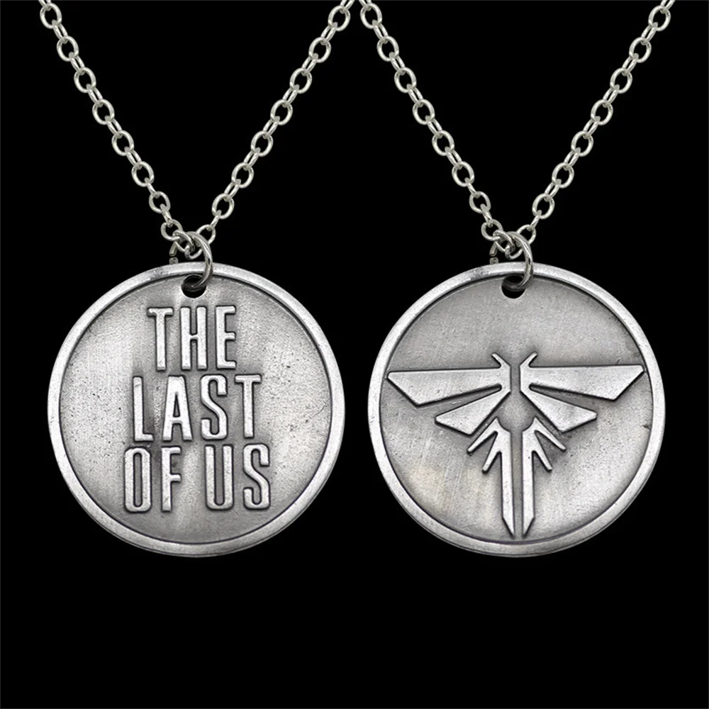 The Last Of Us 2 Keychain 1 Pc Dual Use Vintage ColourRound Pendants The Last Of Us Logo Statement Choker Collares Accessories