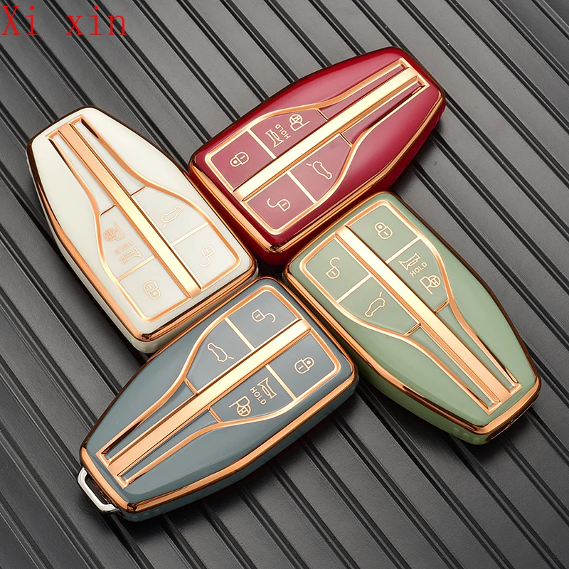 Per Hongqi Hs5 / Hs7 H9 / H5 2019-2021 Custodia Protettiva Per Telecomando Per Chiave Auto