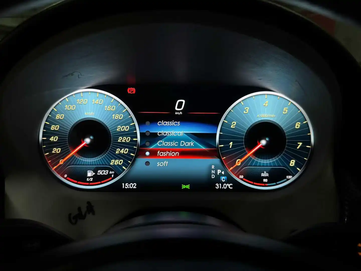 벤츠 A 클래스 W176 2013-2018/GLA X156 2015-2019/CLA 2013-2019용 차량용 LCD 디지털 계기판 12.3인치 클러스터 주행거리계 카플레이