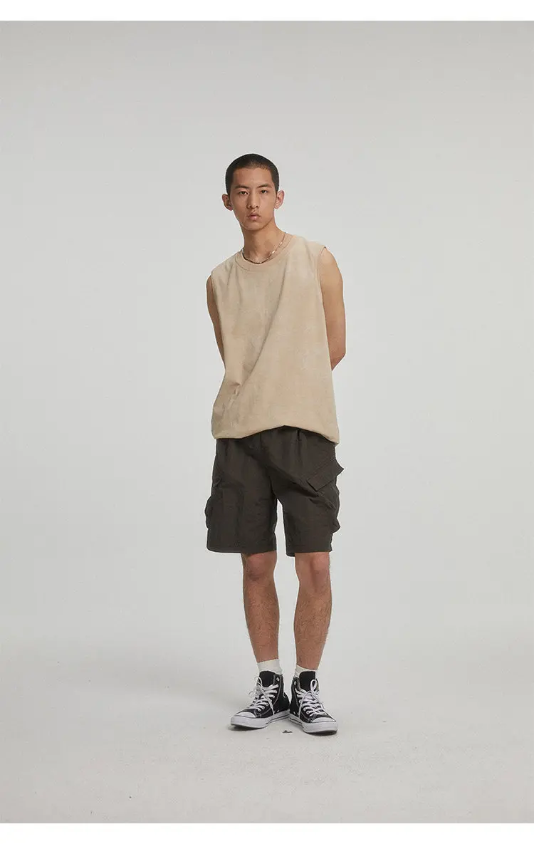 Description Picture 5 of item2024 Summer Men Japanese Korean Streetwear Fashion Vintage Loose Casual Tank Top Tees Shirts Women Hip Hop Sleeveless T-shirts