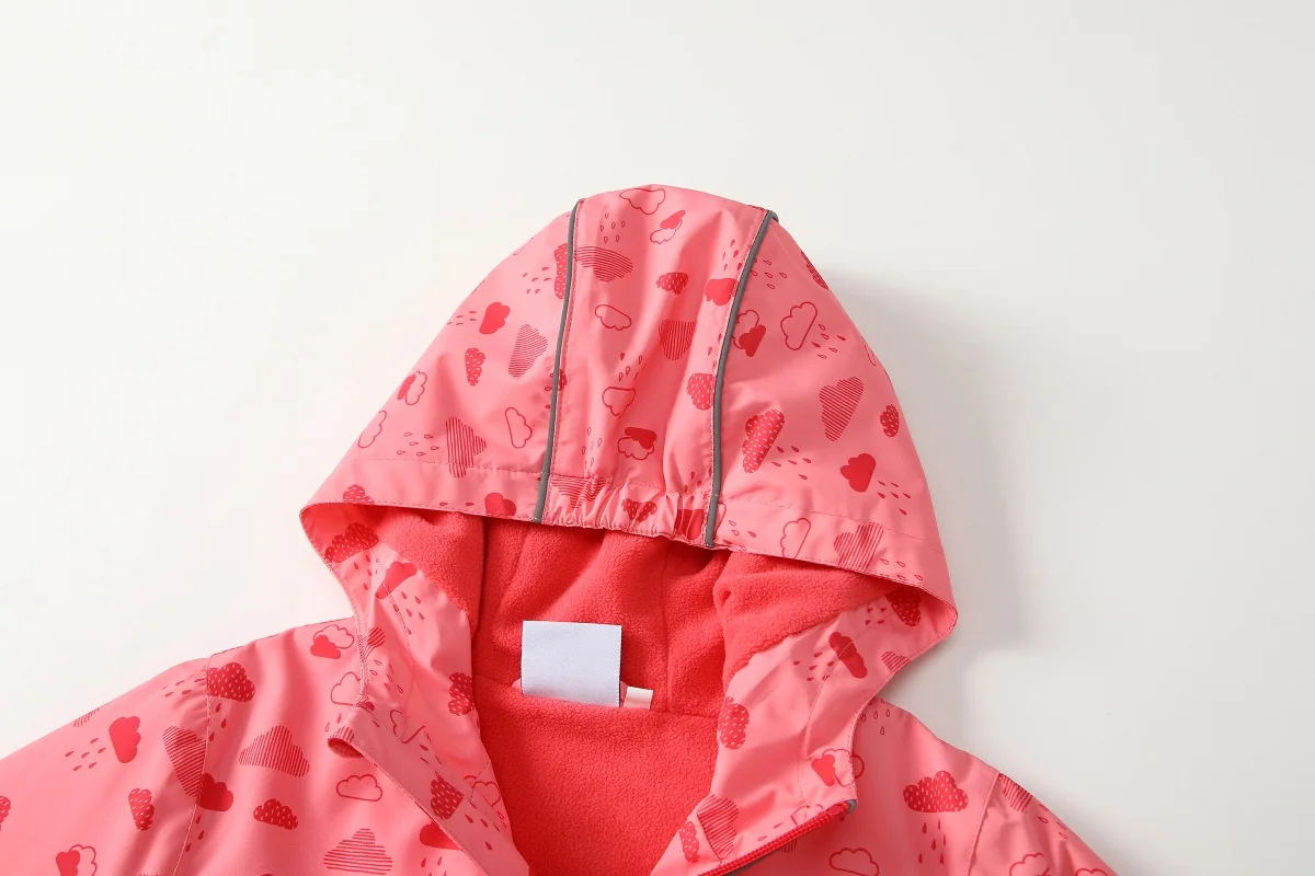 HONEYKING Baby Regenmantel Anzug Kinder Kleidung Set Wasserdichte Overalls Mädchen Overall Jacke Und Hosen Combo für Kinder – Detail 7