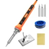 100W  Digital Soldering Iron Set Kit Repair Welding Tool Set Calibration Temperature Adjustable 180-520-600C 1