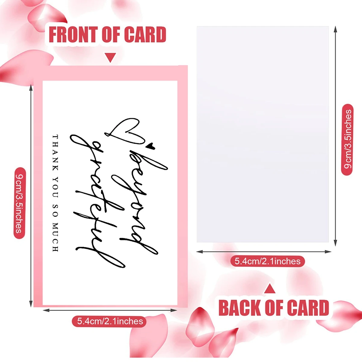 50pcs Thank You For Supporting My Business Cards Small Customer Appreciation Card for Shop Online Retailers Business Supplies business cards custom cards message cards