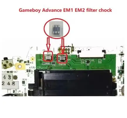 닌텐도 게임보이 어드밴스 GBA EM1 EM2 필터 인덕터 초크 코일용