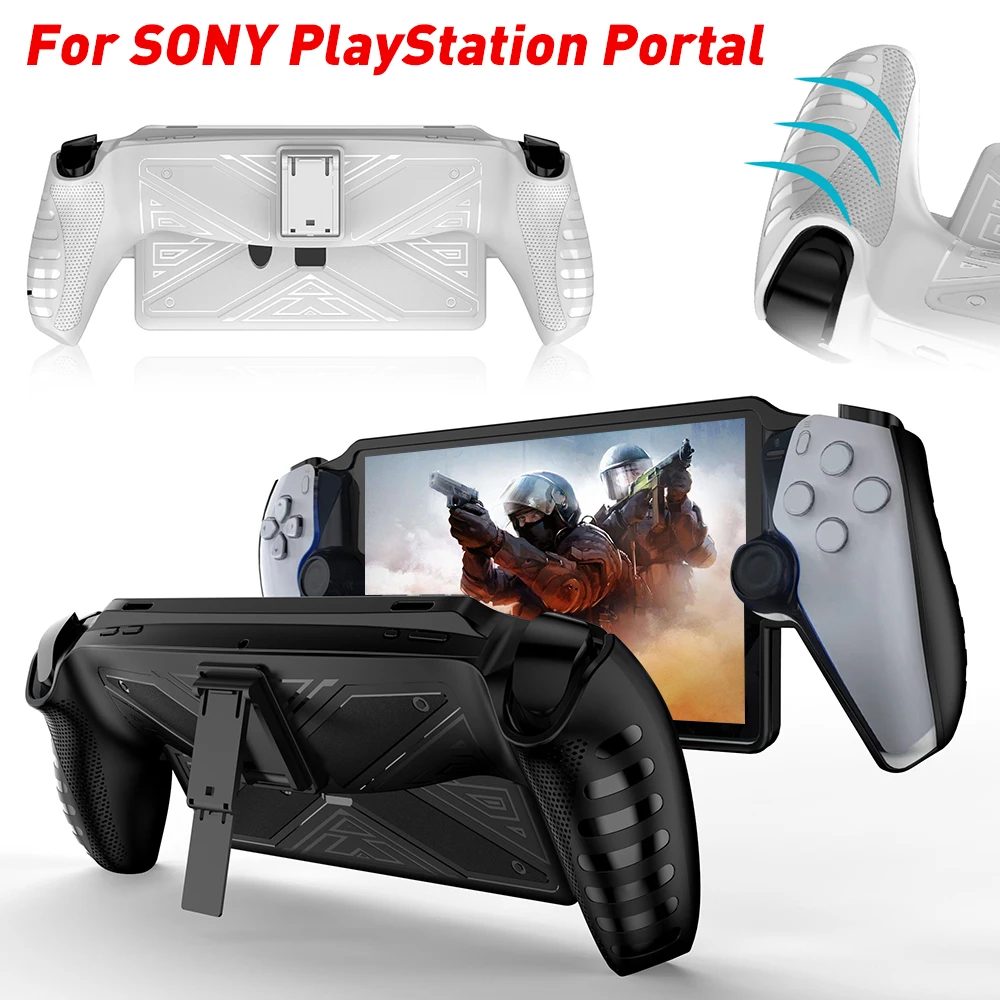 Funda protectora para Sony PlayStation Portal, carcasa transparente  antideslizante de TPU, accesorios para consola de juegos - AliExpress