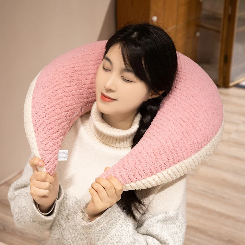 75cm Moon Cushion Decor Stuffed Four Colors Green Grey Pink Yellow Sky Pillow Neck Pillow Sofa Bed Sleeping Head Support Plushie