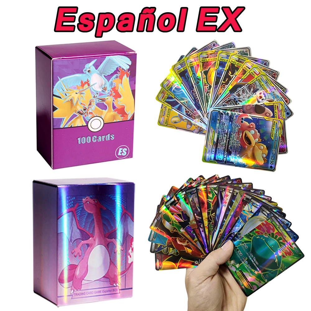 Pokemon Cards In Spanish 2022 New Arrival Ex Tag Team Vmax Holographic  Playing Card Game Castellano Español Children Toy - Game Collection Cards -  AliExpress