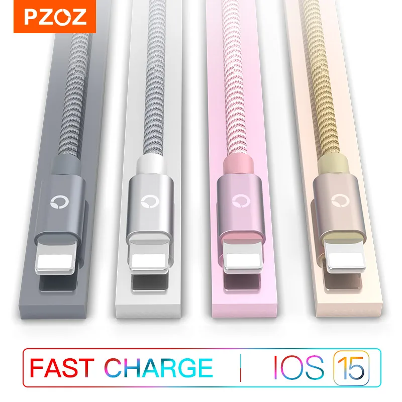 Pzoz Per Cavo Iphone 13 12 Pro Mini Xs Max Xr 8 7Se Ipad Mini Air Ricarica Rapida Cavo Di Ricarica Per Telefono Cellulare Dati Cavi Usb Rapidi