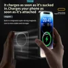 Xilecaly Ultra-Thin For MagSafe Wireless Power Bank with Phone Stand Leather Design 10000mAh PD Fast Charging for iPhone 16 15 4