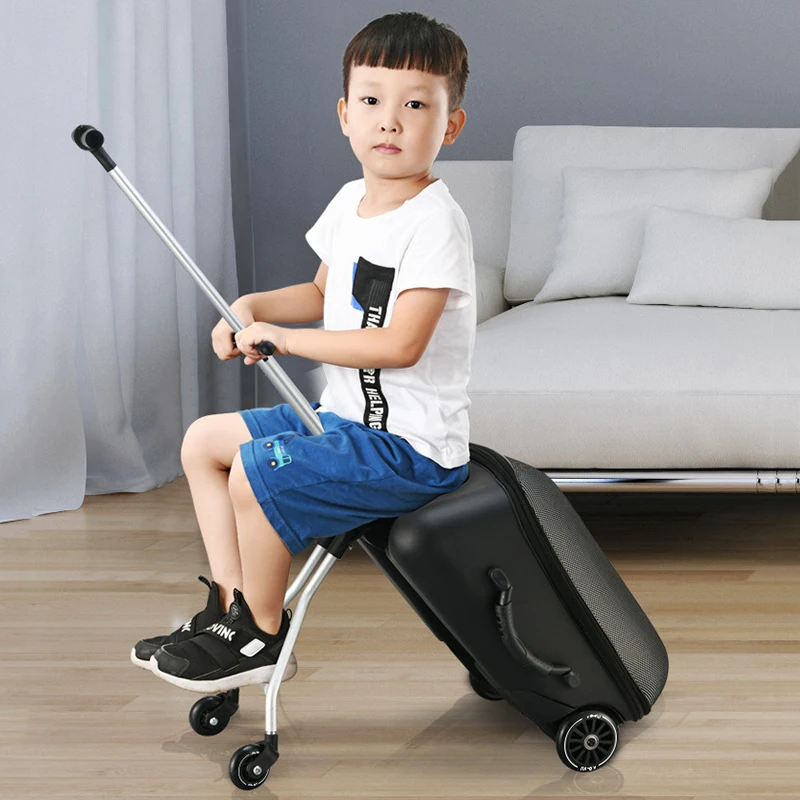 아기용 여행 가방, 아이들이 탈 수 있는 여행 가방, 게으른 사람들, 걷는 아기 캐리온 트롤리 가방, 재미있는 20 인치