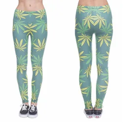 DeanFire Super Soft Stretchy Weeds 3D Print Fitness Workout Leggings Sexy Silm Legins High Waist Trouser Women Pants
