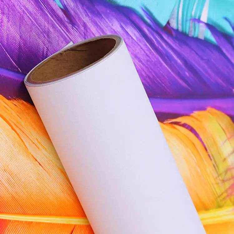 58cm x18m wide Glossy polycotton inkjet canvas roll for dye/pigment ink printer