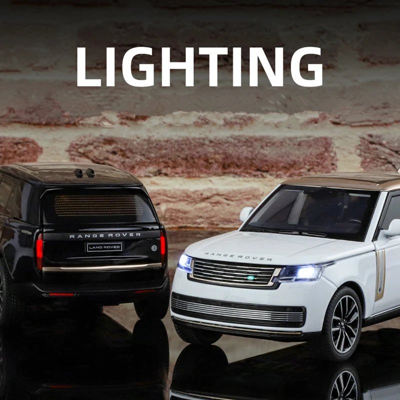 1/32 범위 랜드 로버 SV SUV 합금 자동차 모델 다이캐스트 금속 오프로드 차량 자동차 모델 시뮬레이션 소리와 빛 어린이 장난감 선물