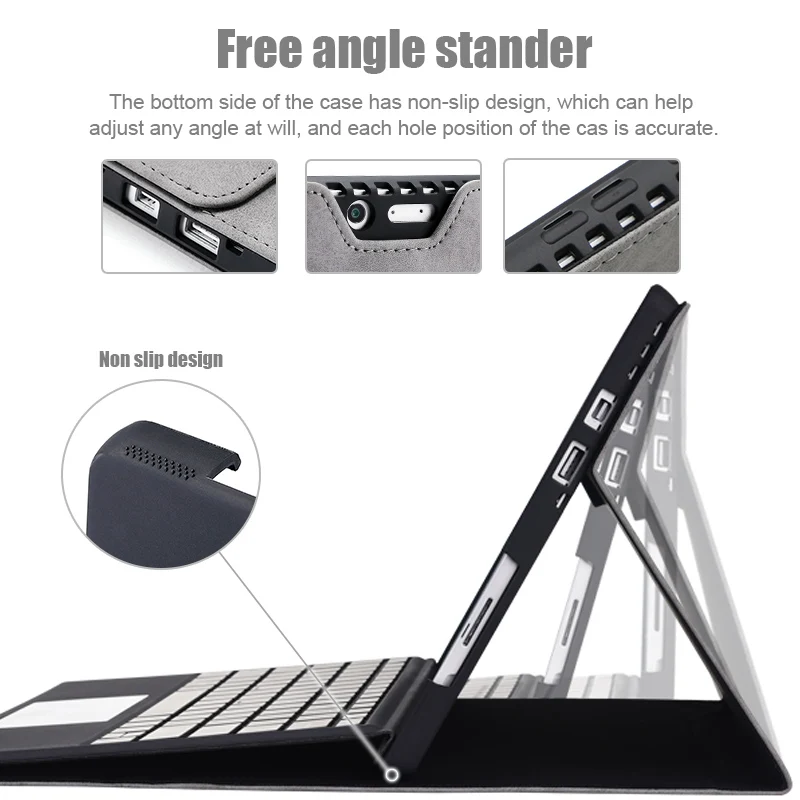 Ardissi Case Capa para Microsoft Surface Pro Plus x go Manga Bolsa Suporte à Prova de Choque Flip Dobrado Protecter - Imagem 2