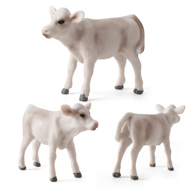 Milk Cow Children's Montessori Toys Simulated Animal Cognition Baby Early Education Puzzle Toys Model Static Animal Ornament 3