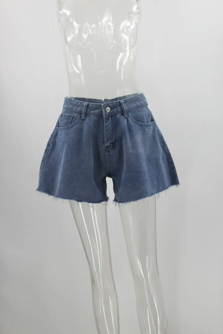 women's clothing stores women Shorts Loose Wavy Jeans Skirt High Waist Casual Washed Korean Loose Jeans Summer hot girls high street shorts golf shorts