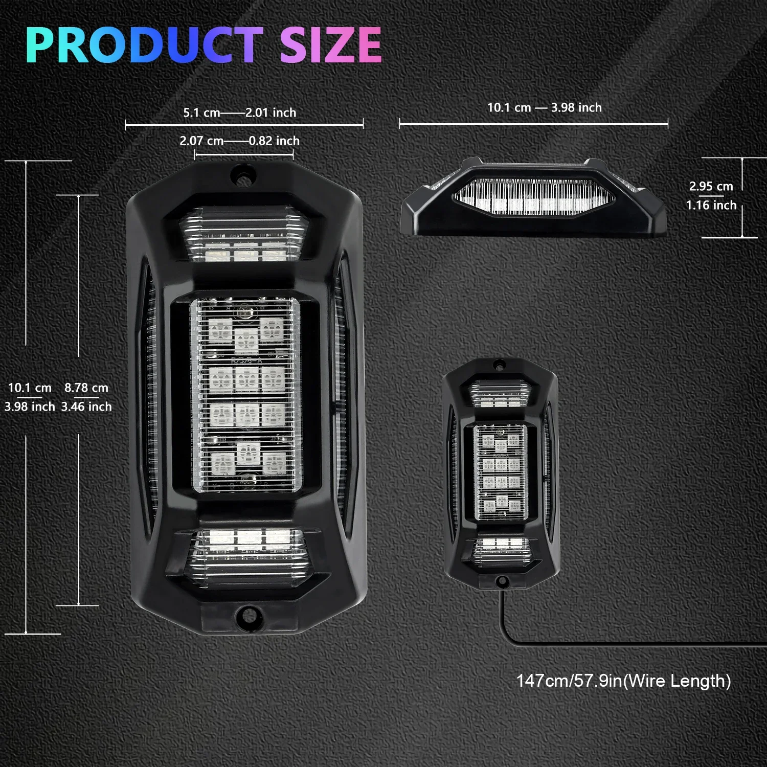 4/6/8 in 1 New LED Car LED Symphony Ambient Light Ambient Holding PCB Flexible