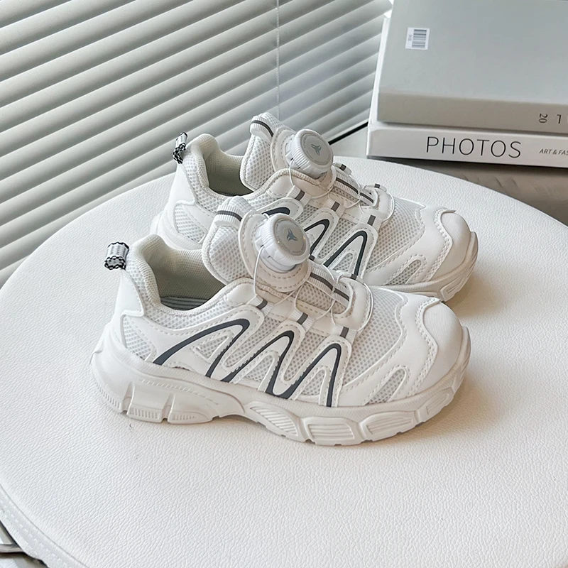 

Boys Girls Sneakers Lightweight Anti-Slip Breathable Mesh Comfort Unisex-Child Sports Running Walking Athletic Shoes for Kids
