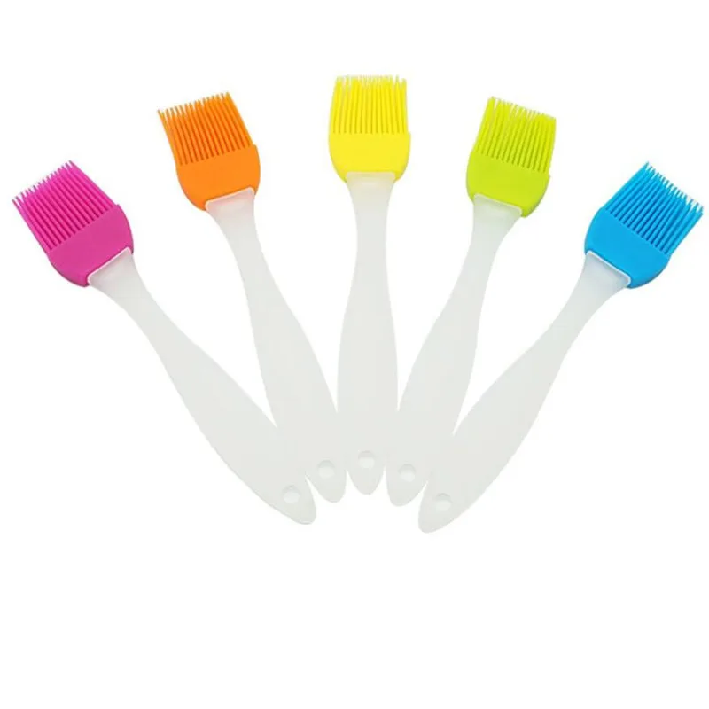 Silicone Spatula Barbecue Brush Cooking BBQ Heat Resistant Oil Condiment Brushes Kitchen Bar Cake Baking Tools Utensil Supplies