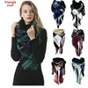 European And American Amazon Winter Women's Scarf Triangle Scarf Necklace Colorful Plaid Seven-Color Pashmina Shawl