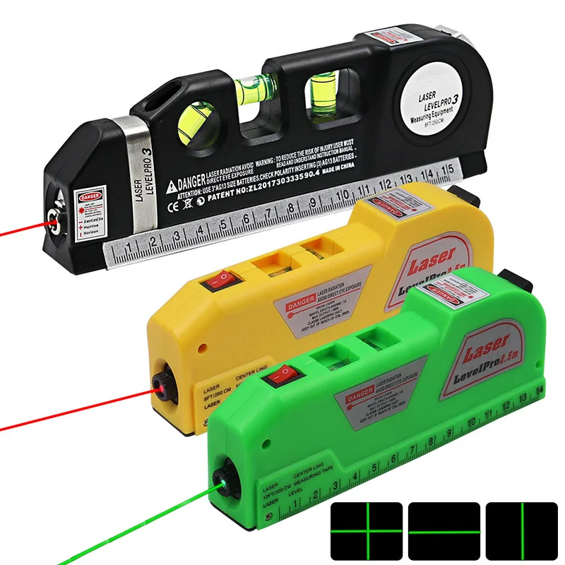 4In1LaserLevelforConstructionMeasureTools250300cmTapeMeasure