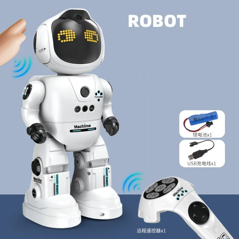 RC Robot Toy Gesture Sensing Programmable Interactive Music, Dance, Intelligent Remote Control Robot Christmas Birthday Gift 4