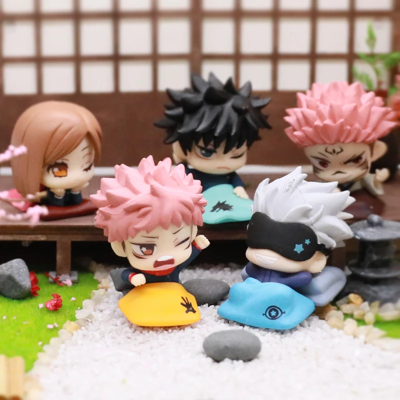 Экшн аниме Jujutsu Kaisen Gashapon фигурка игрушки Спящая Itadori Yuuji Inumaki Toge Nanami капсула Коллекционная Подарочная кукла для детей