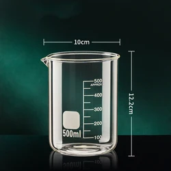 High Borosilicate Glass Measuring Cup with Clear Scale (500ml)