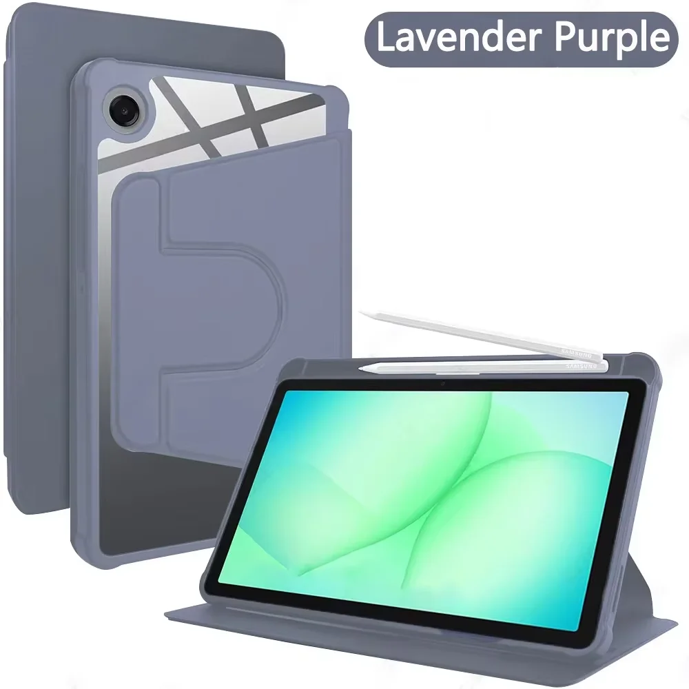 360° Rotating Transparent Acrylic Case with Pen Slot