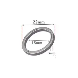 Premium Titanium Alloy Lightweight Key Rings & Keychain Pendant (22mm)