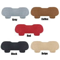 Car Seat Cover Front Rear Flocking Cloth Cushion Non Slide Winter Auto Protector Mat Pad Keep Warm Universal Fit Truck Suv Van 5
