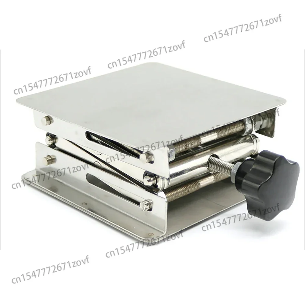 Description Picture 2 of itemManual Stainless Steel Lifting Table (150x150MM) â€“ 45-150MM Adjustable Lifter for Lab & Woodworking Engraving
