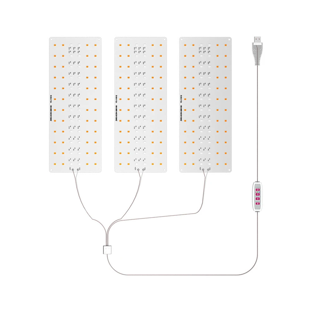 Description Picture 6 of itemUltra-Thin Panel Grow Lights USB Under Cabinet Grow Lamp with Timer Full Spectrum Lamp Dimmable for Indoor Plants