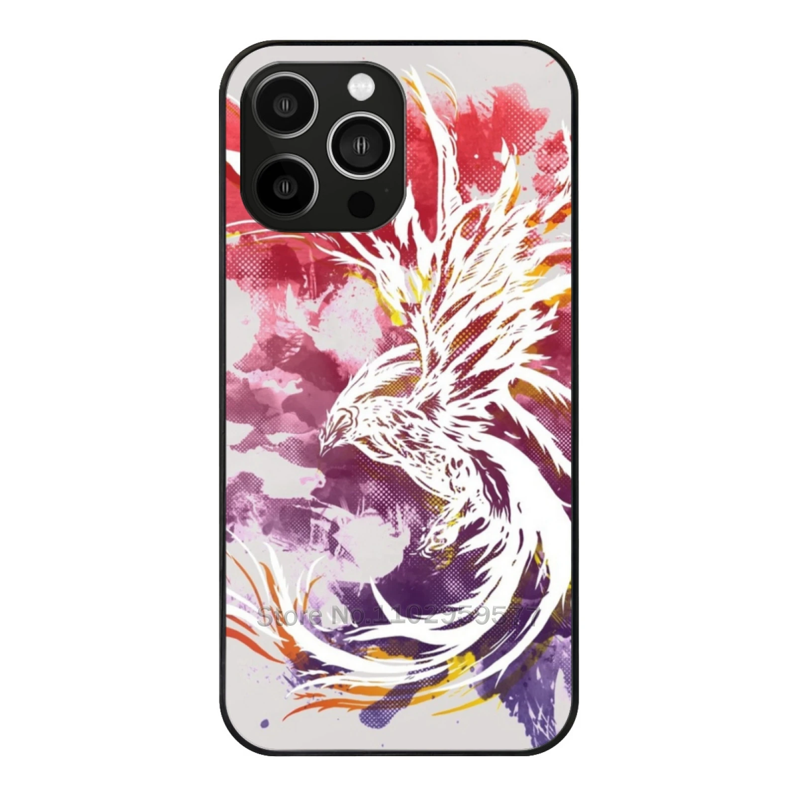 

Phoenix Phone Case Tempered Glass For Iphone 15 14 13 11 12 Pro 8 7 Plus X Xr Xs Covers Phoenix Birds Animals Surreal Abstract