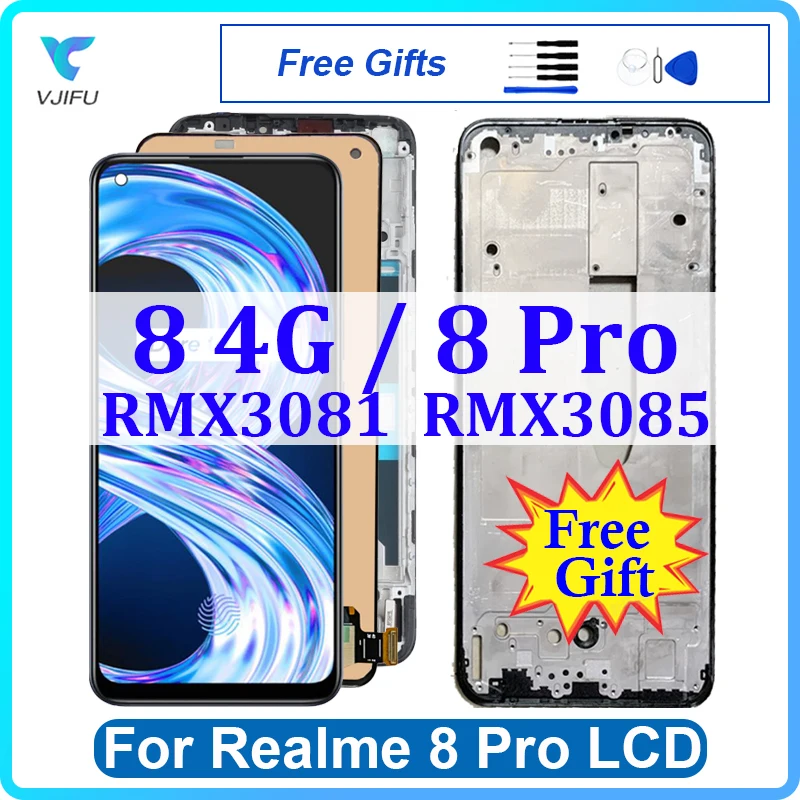 Asuwish Cover Per Realme 8 E 8 Pro 4G: Custodia TPU Morbida Sottile + Pellicola Vetro Temperato In Omaggio (Nero)