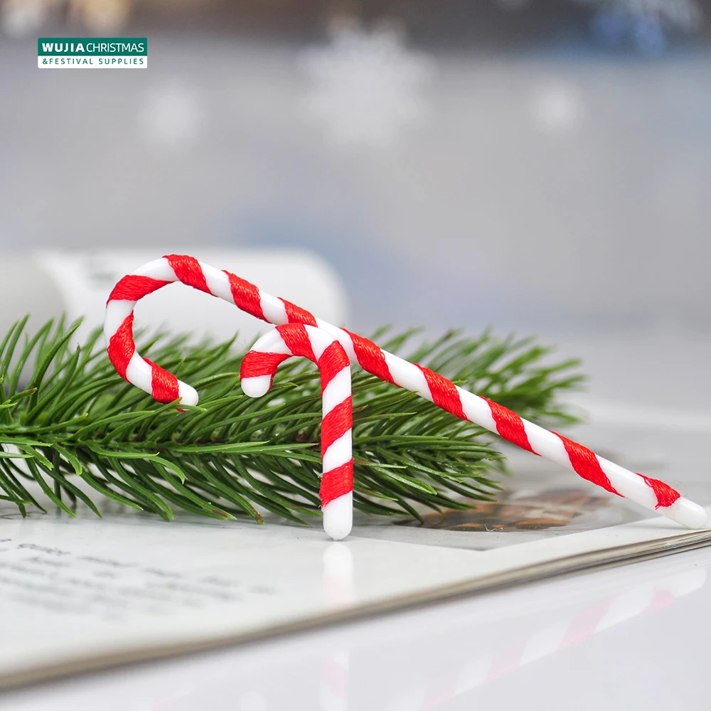 30pcs Christmas Decoration Candy Cane Twisted Crutch Xmas Tree Hanging Ornaments For Holiday Party Children Toy New Year Navidad christmas decorations