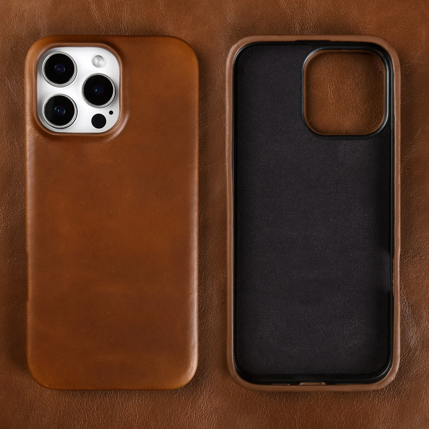 Luxury Vintage Genuine Leather Phone Case - Retro Edition